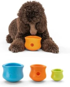 West Paw Toppl Zogoflex - Uitdagend En Sterk Speelgoed Voor Honden - Slowfeeder - Vulbaar Met Voer Of Snacks - Kleur: Groen, Maat: Large -Hondenproducten 966x1200 3