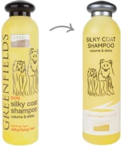 Greenfields Hondenshampoo Voor Langharige Vacht - Zorgt Voor Een Zijdezachte Glanzende Vacht - Inhoud 270 Ml - Hondenshampoo Langharige Vacht -Hondenproducten 987x1200