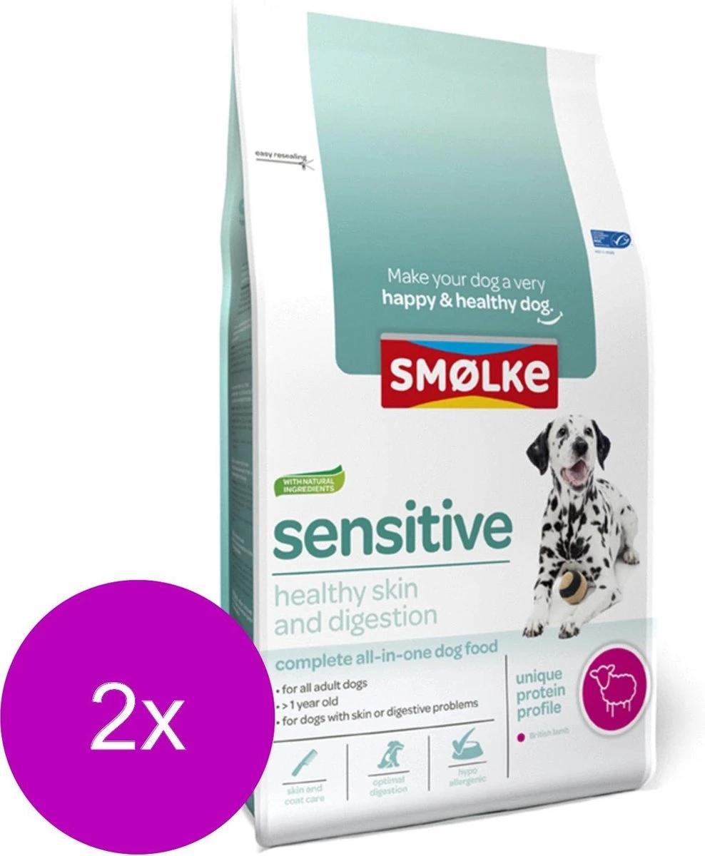 Smolke Sensitive - Hondenvoer - 2 X 3 Kg 3 Smolke Sensitive - Hondenvoer - 2 X 3 Kg