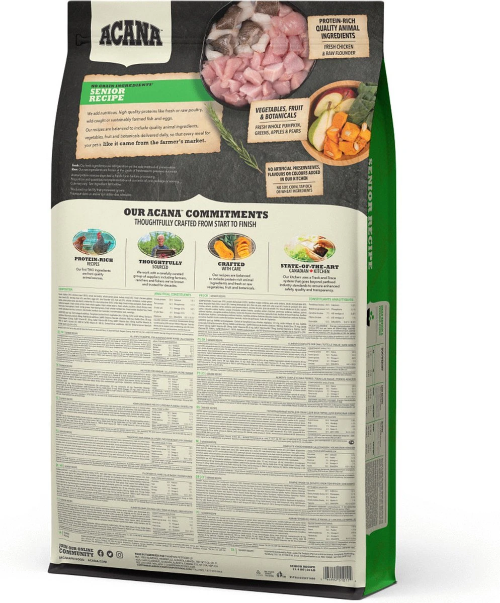 Acana Heritage Senior Dog - 11.4 KG 12 Acana Heritage Senior Dog - 11.4 KG - Afbeelding 10