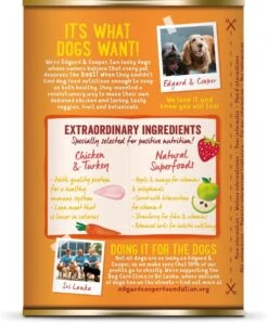 Edgard & Cooper Kip & Kalkoen Blik - Voor Volwassen Honden - Hondenvoer - 12 X 400g -Hondenproducten 996x1200 2