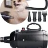 MiMOPETS® Hondenföhn Met 4 Opzetstukken – Waterblazer Voor Honden Met Geluiddemper -Hondendroger - Zwart -Hondenproducten 999x1200 4